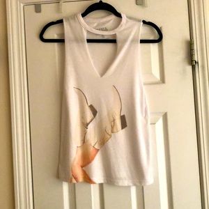 -Punchy Cowgirl low cut V neck shirt